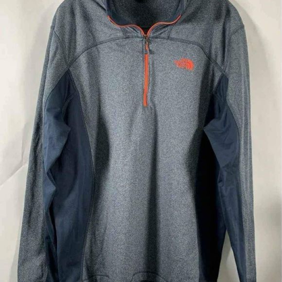 The North Face Men's Blue 1/4 Zip Long Sleeve Pullover Sweatshirt Size X-Large